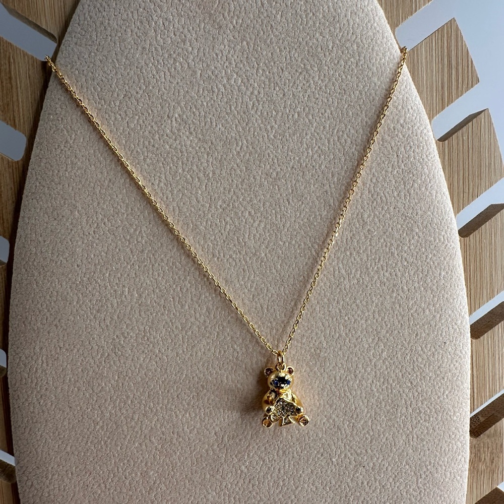 Kate Spade Gold Bear Pendant Necklace